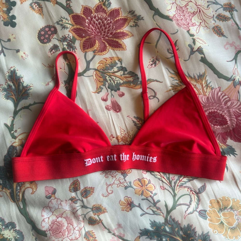 Red Triangle Bralette